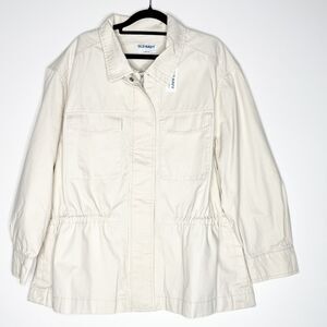 NEW Old Navy Cinched-Waist Utility Jacket Women's Size Large Petite